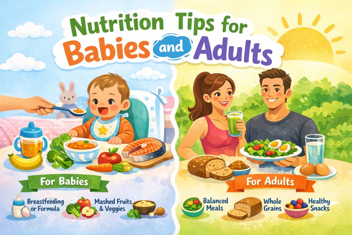 babies and adults